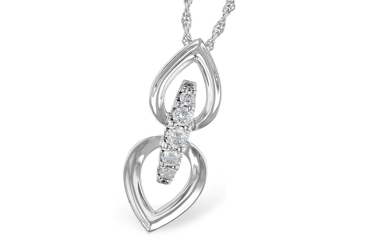 Allison Kaufman Diamond Necklace in 14K White Gold, 0.22 ctw (N8230)