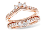 Allison Kaufman Diamond Ring Guard in 14K Rose Gold, 0.68 ctw