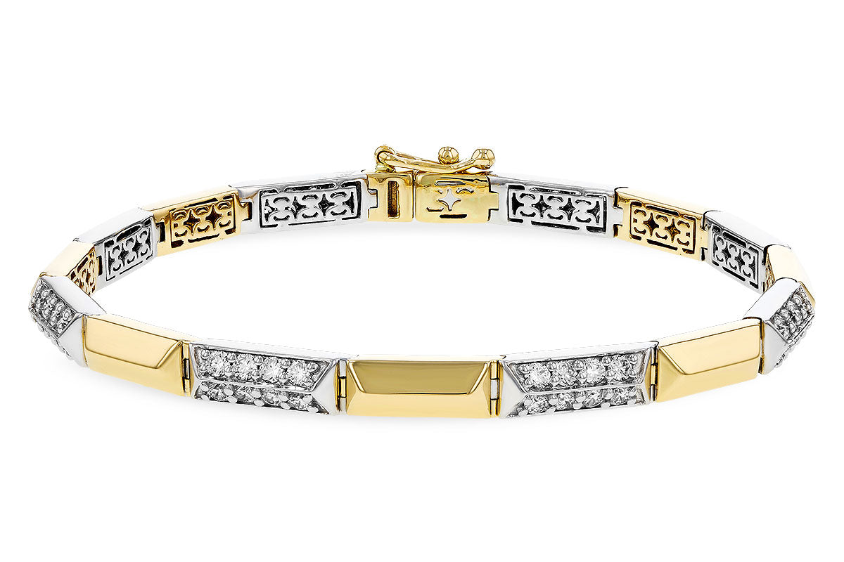 Allison Kaufman Diamond Bracelet in 14K Yellow & White Gold, 1.94 ctw