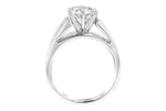 Allison Kaufman Diamond Engagement Ring Semi-Mount in 14K White Gold, 0.76 ctw, alternate view