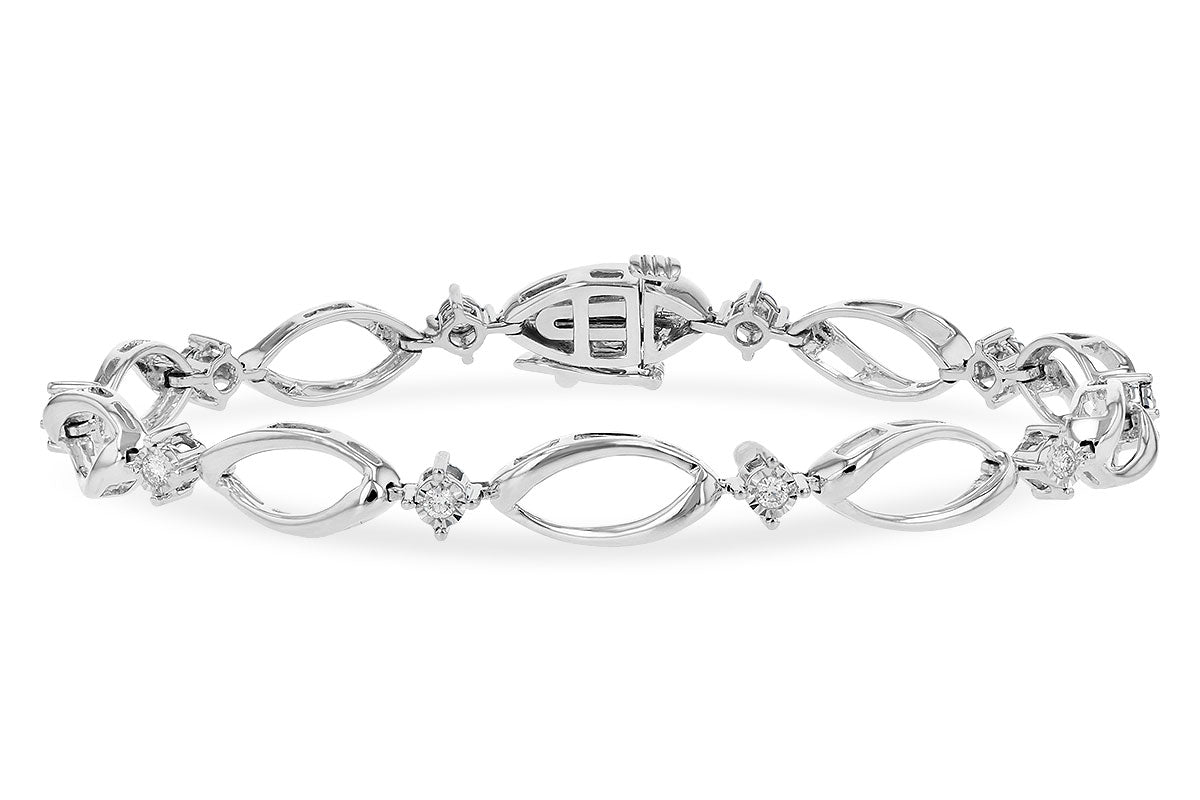 Allison Kaufman Diamond Bracelet in 14K White Gold, 0.25 ctw (B1243)