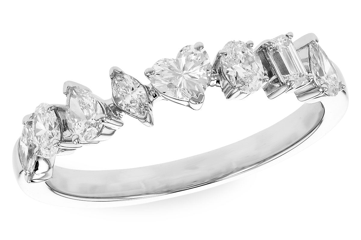 Allison Kaufman Diamond Wedding Band in 14K White Gold, 0.69 ctw