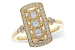 Allison Kaufman Diamond Ring in 14K Yellow Gold, 0.40 ctw (D5853)