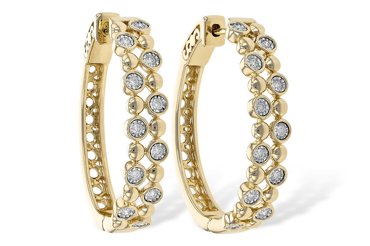 Allison Kaufman Diamond Earrings in 14K Yellow Gold, 0.25 ctw (E1994)