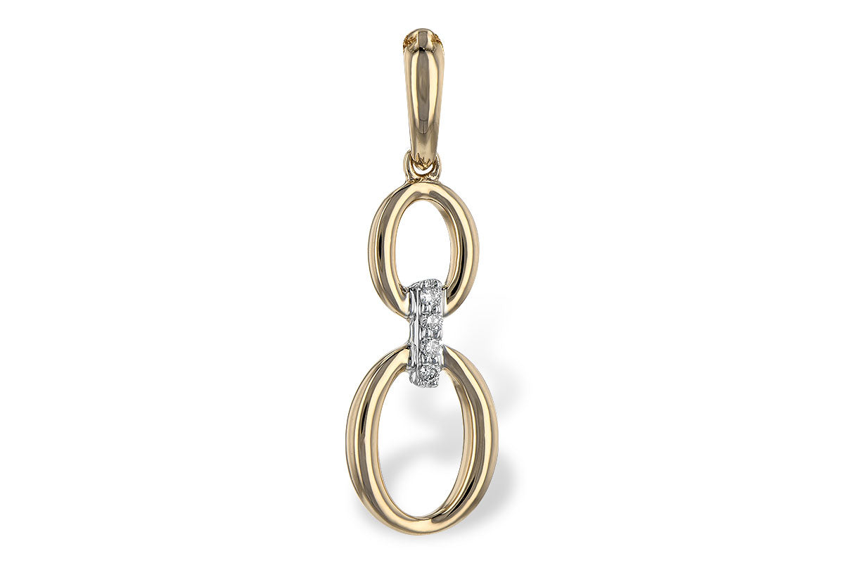 Allison Kaufman Diamond Pendant in 14K Yellow Gold, 0.02 ctw
