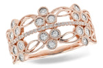 Allison Kaufman Diamond Wedding Band in 14K Rose Gold, 0.15 ctw (W2452)