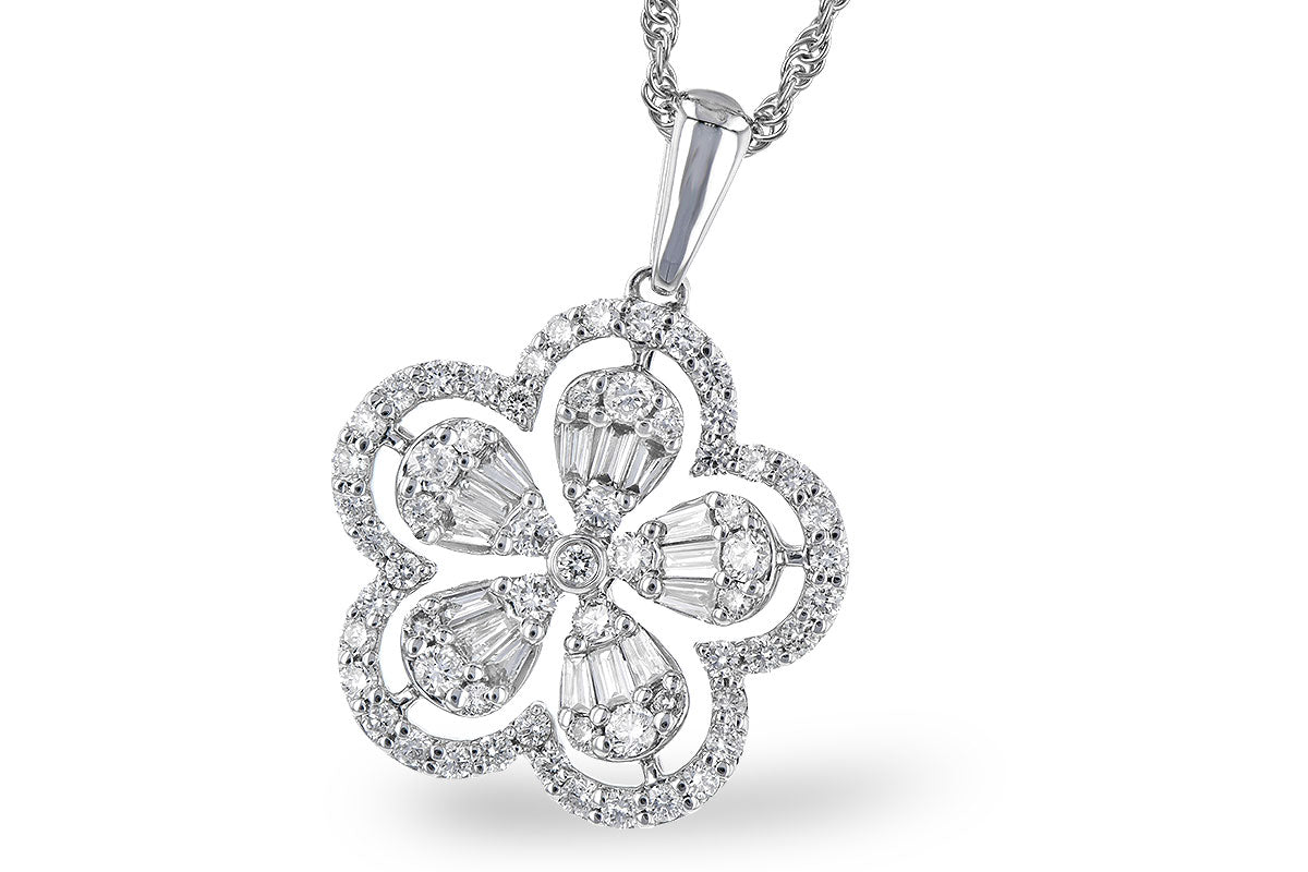 Allison Kaufman Diamond Necklace in 14K White Gold, 0.62 ctw (N8270)