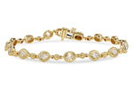 Allison Kaufman Fancy-Cut Diamond Bracelet in 14K Yellow Gold, 1.25 ctw