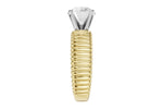 Allison Kaufman Engagement Ring Semi-Mount in 14K Yellow Gold (L7951), alternate view