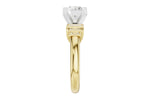 Allison Kaufman Baguette Diamond Engagement Ring Semi-Mount in 14K Yellow Gold, 0.26 ctw, alternate view