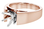 Allison Kaufman Engagement Ring Semi-Mount in 14K Rose Gold (L7806), alternate view