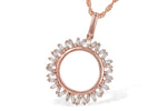 Allison Kaufman Diamond Necklace in 14K Rose Gold, 0.20 ctw