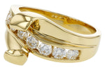 Allison Kaufman Diamond Engagement Ring Semi-Mount in 14K Yellow Gold, 0.79 ctw, alternate view
