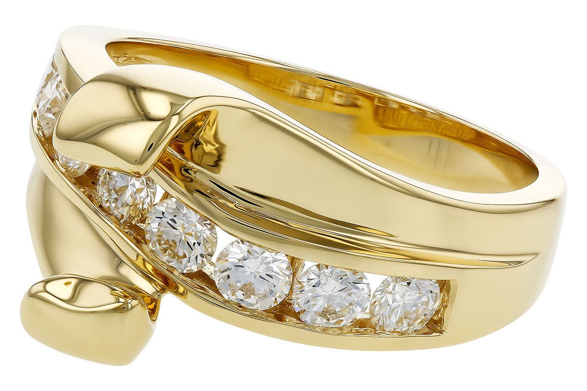 Allison Kaufman Diamond Engagement Ring Semi-Mount in 14K Yellow Gold, 0.79 ctw, alternate view