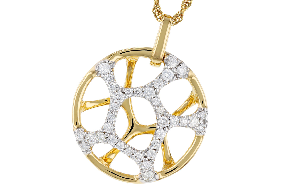 Allison Kaufman Diamond Necklace in 14K Yellow Gold, 0.46 ctw
