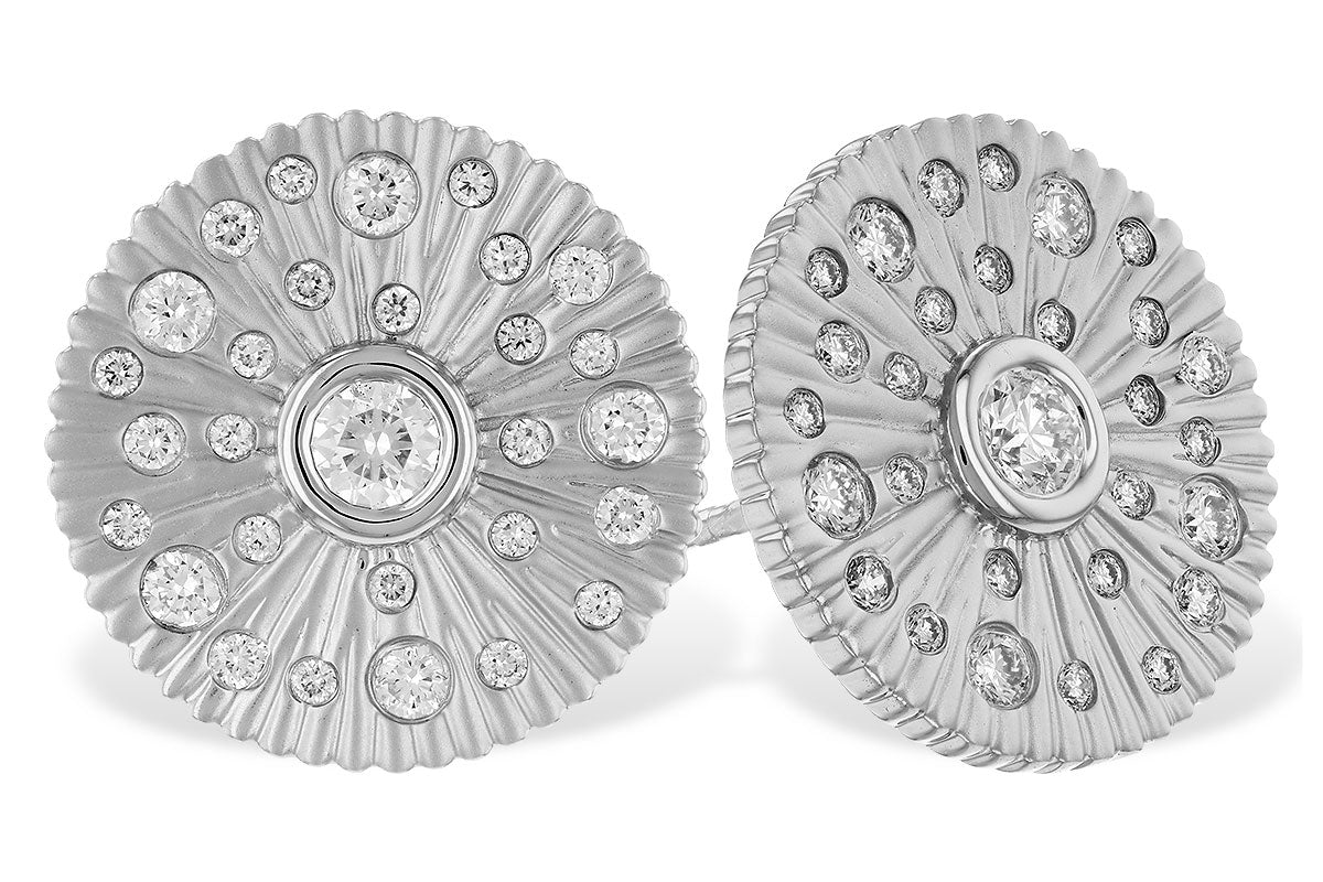 Allison Kaufman Diamond Earrings in 14K White Gold, 0.51 ctw