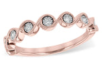 Allison Kaufman Diamond Wedding Band in 14K Rose Gold, 0.11 ctw (W2334)