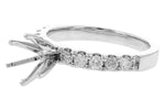 Allison Kaufman Diamond Engagement Ring Semi-Mount in 14K White Gold, 0.50 ctw (L7855), alternate view