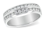 Allison Kaufman Diamond Wedding Band in 14K White Gold, 0.50 ctw (WR135-50)