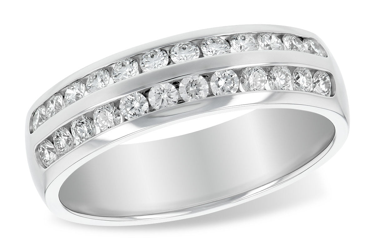 Allison Kaufman Diamond Wedding Band in 14K White Gold, 0.50 ctw (WR135-50)