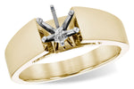 Allison Kaufman Engagement Ring Semi-Mount in 14K Yellow Gold (L7804)