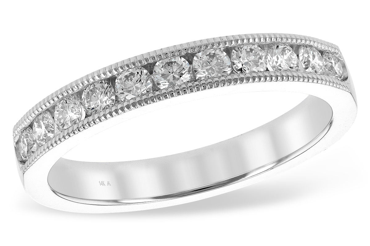 Allison Kaufman Diamond Wedding Band in 14K White Gold, 0.50 ctw (WR108-50)