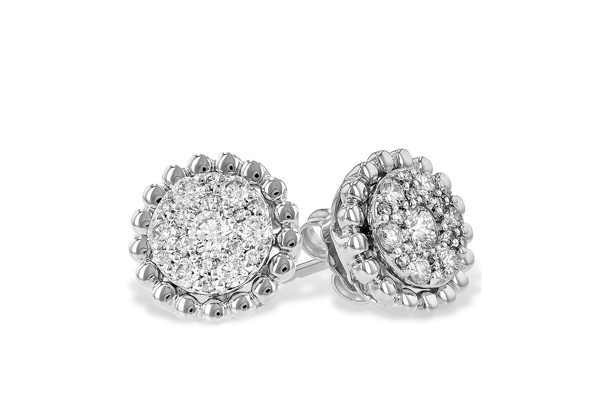 Allison Kaufman Diamond Earrings in 14K White Gold, 0.52 ctw
