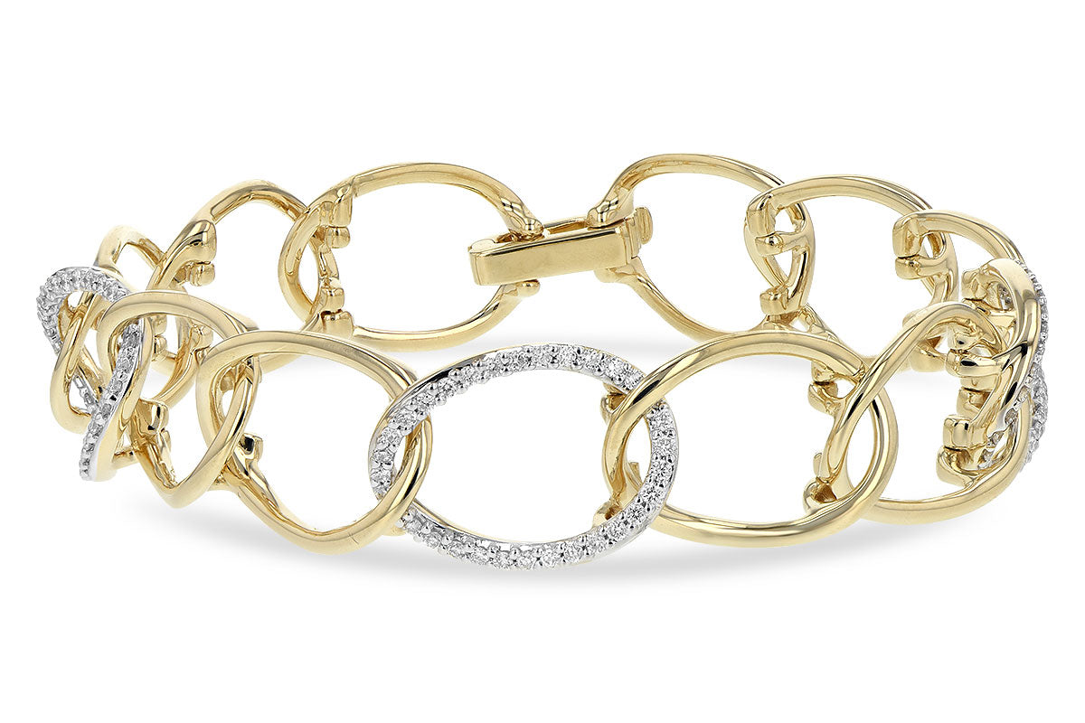 Allison Kaufman Diamond Bracelet in 14K Yellow & White Gold, 0.72 ctw