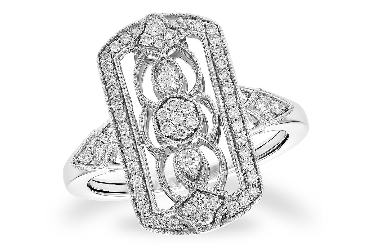 Allison Kaufman Diamond Ring in 14K White Gold, 0.31 ctw