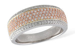 Allison Kaufman Diamond Wedding Band in 14K Two-Tone Gold, 0.65 ctw