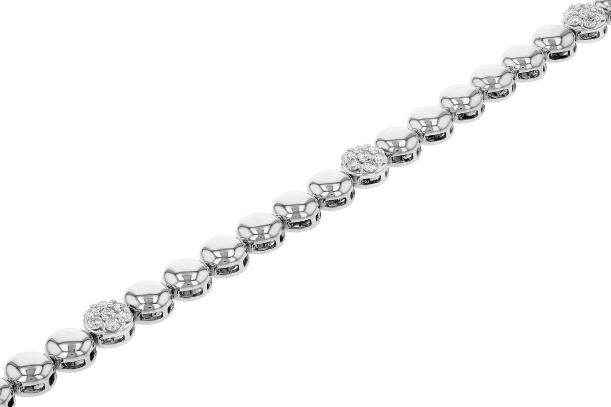 Allison Kaufman Diamond Bracelet in 14K White Gold, 0.50 ctw, alternate view