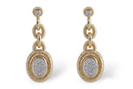 Allison Kaufman Diamond Earrings in 14K Yellow & White Gold, 0.16 ctw