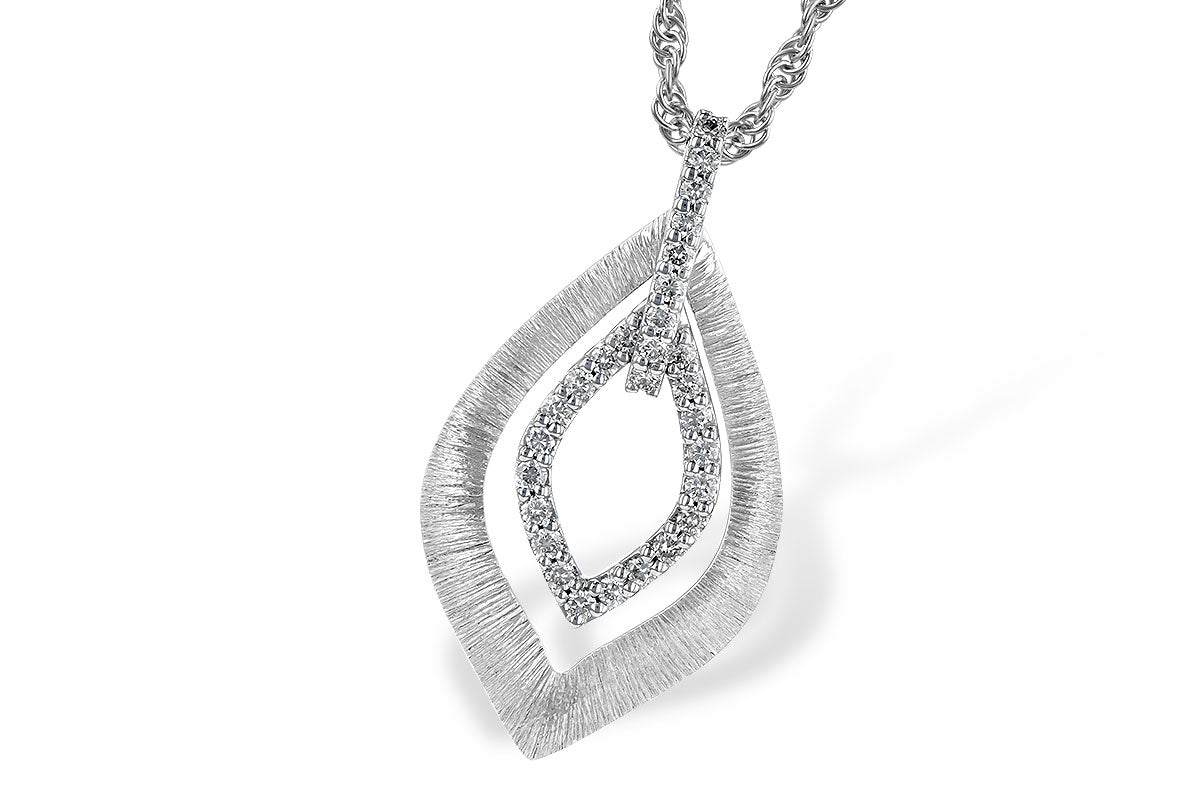 Allison Kaufman Diamond Necklace in 14K White Gold, 0.16 ctw