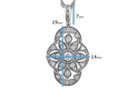 Allison Kaufman Diamond Necklace in 14K White Gold, 0.33 ctw (N8477), alternate view