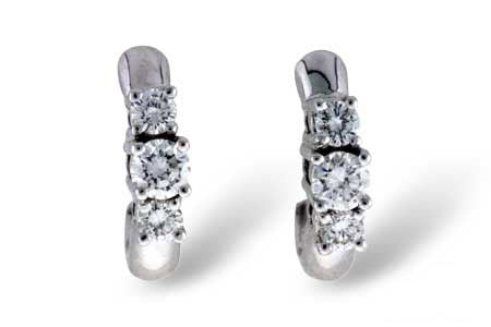 Allison Kaufman Diamond Earrings in 14K White Gold, 0.50 ctw (E1233)
