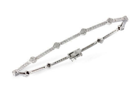 Allison Kaufman Diamond Bracelet in 14K White Gold, 1.02 ctw