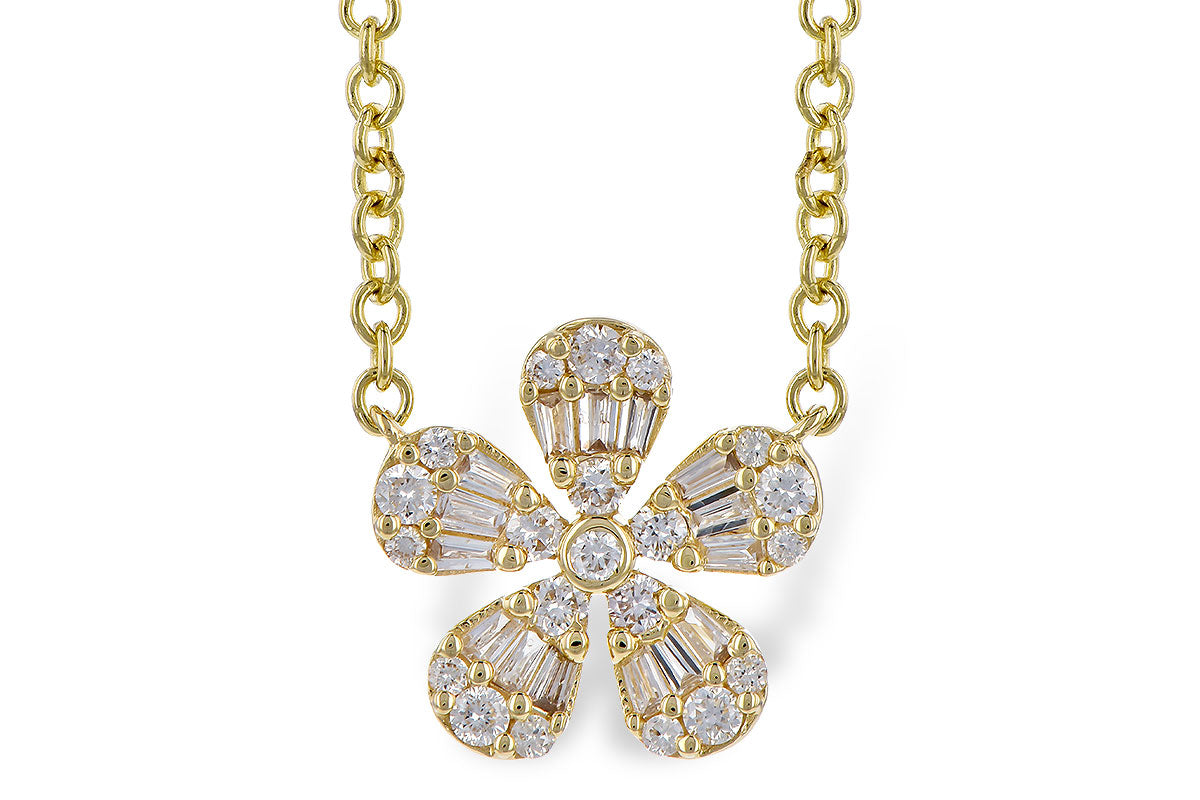 Allison Kaufman Diamond Necklace in 14K Yellow Gold, 0.26 ctw (N8260)