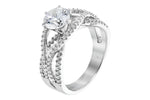Allison Kaufman Diamond Engagement Ring Semi-Mount in 14K White Gold, 0.53 ctw, alternate view