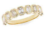 Allison Kaufman Fancy-Cut Diamond Wedding Band in 14K Yellow Gold, 1.35 ctw