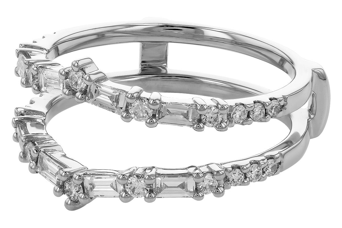 Allison Kaufman Diamond Ring Guard in 14K White Gold, 0.60 ctw, alternate view