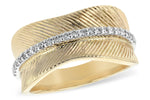 Allison Kaufman Diamond Wedding Band in 14K Yellow & White Gold, 0.22 ctw
