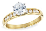 Allison Kaufman Diamond Engagement Ring Semi-Mount in 14K Yellow Gold, 0.20 ctw (LR111-20)