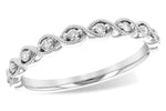 Allison Kaufman Diamond Wedding Band in 14K White Gold, 0.11 ctw (W2419)