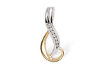Allison Kaufman Diamond Pendant in 14K Yellow & White Gold, 0.16 ctw