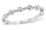 Allison Kaufman Diamond Wedding Band in 14K White Gold, 0.11 ctw (W2308)