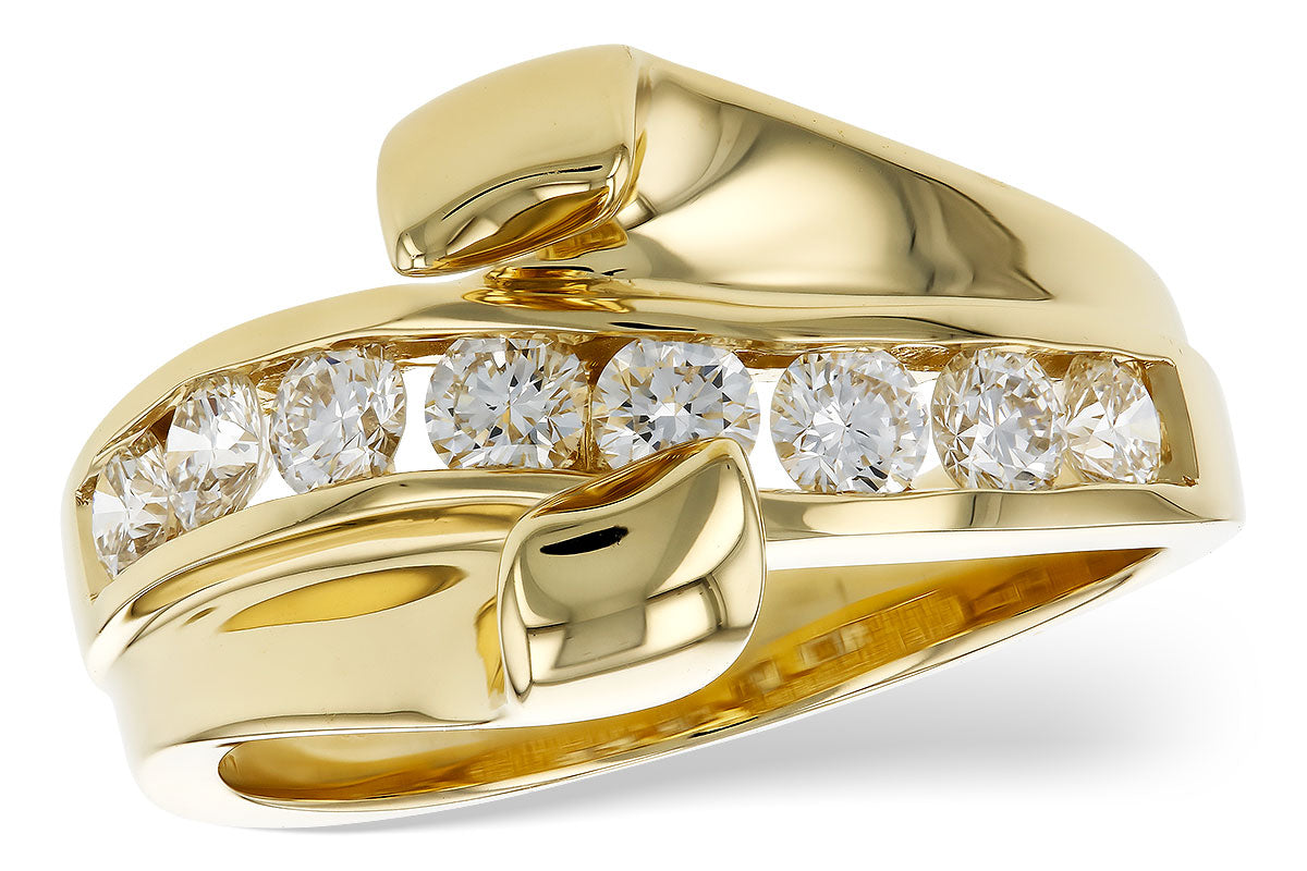 Allison Kaufman Diamond Engagement Ring Semi-Mount in 14K Yellow Gold, 0.79 ctw