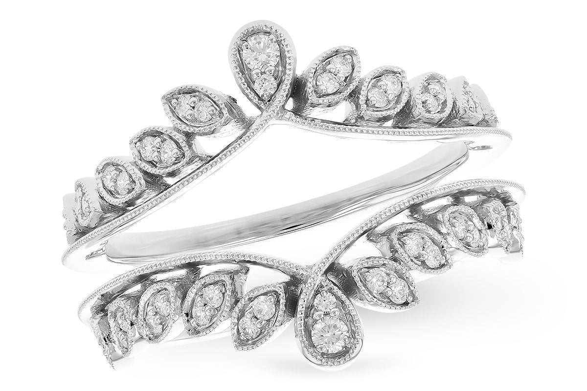 Allison Kaufman Diamond Ring Guard in 14K White Gold, 0.25 ctw (W2493)