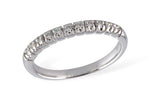 Allison Kaufman Diamond Wedding Band in 14K White Gold, 0.15 ctw (W1824)