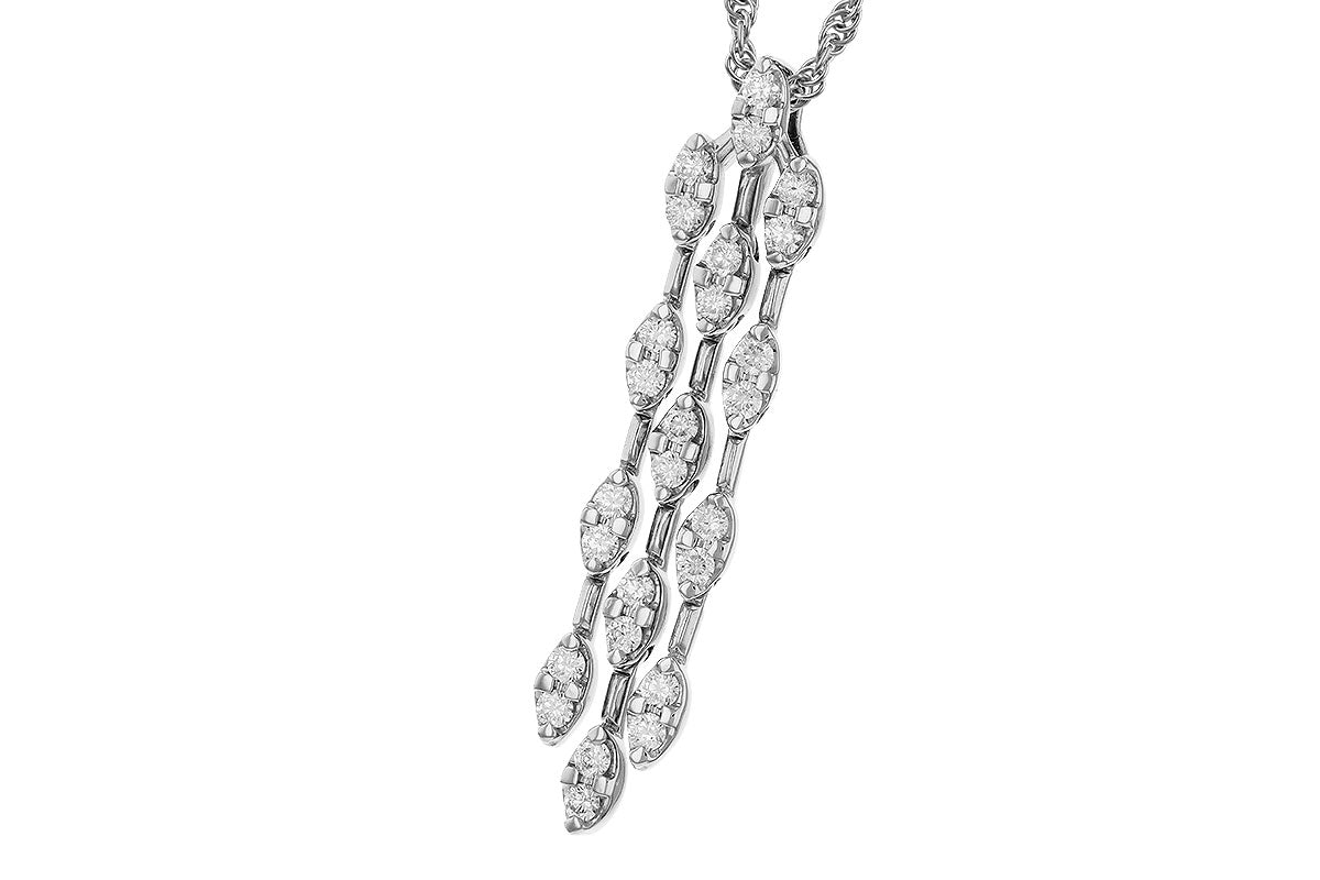 Allison Kaufman Diamond Necklace in 14K White Gold, 0.48 ctw, alternate view