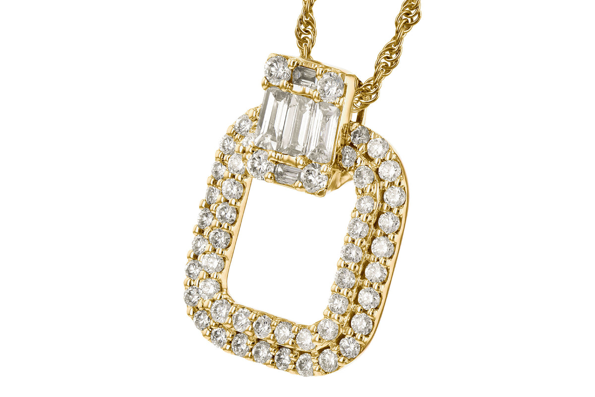 Allison Kaufman Diamond Necklace in 14K Yellow Gold, 0.72 ctw (N8272), alternate view